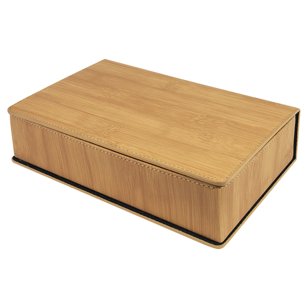 Gift box set with 6 oz. leatherette stainless steel flask, 2... from ASI 99030 Zipline / Zipline®