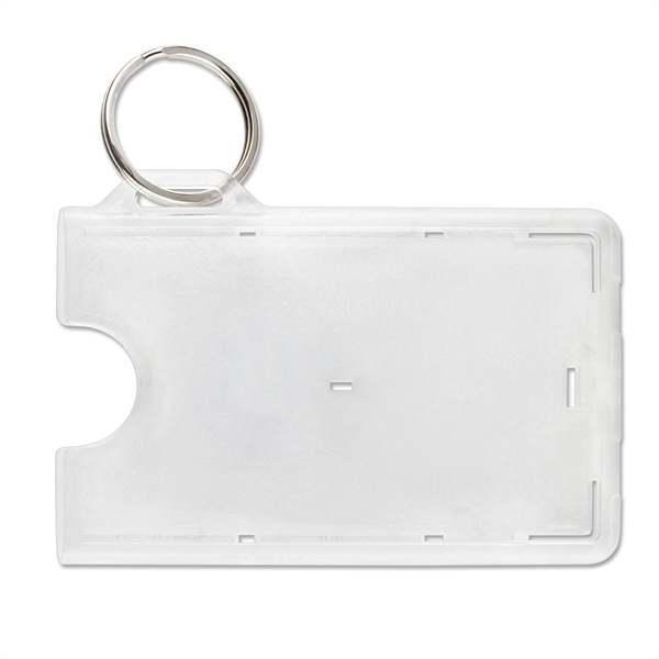 Rigid plastic credit card size badge holders let you carry ID... from ASI 79898 Promovision / PROMOVISION