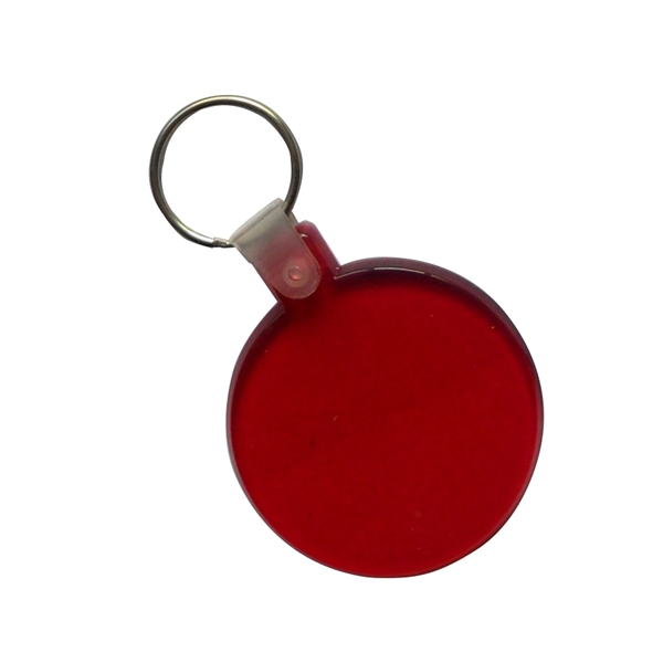 Round-shaped soft PVC keychain with split keyring... from ASI 37218 Athena Promo (tm)