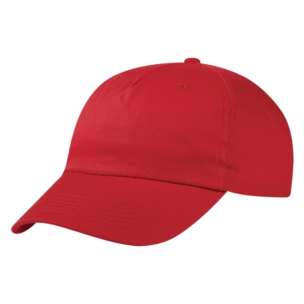 100% Cotton Twill Cap, 5 Panel, Medium Profile, Unstructured Crown &... from ASI 61125 Hit Promotional Products / Hit®