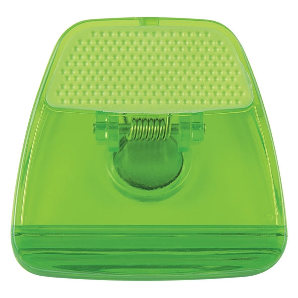 Memo clip with a top rubber grip, spring-loaded hinge, and a... from ASI 61125 Hit Promotional Products / Hit®