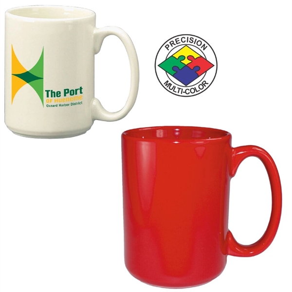13oz Vitrified El Grande Mug. Available in white, natural, red, cobalt,... from ASI 80093 Pyrographics / Pyrographics Line