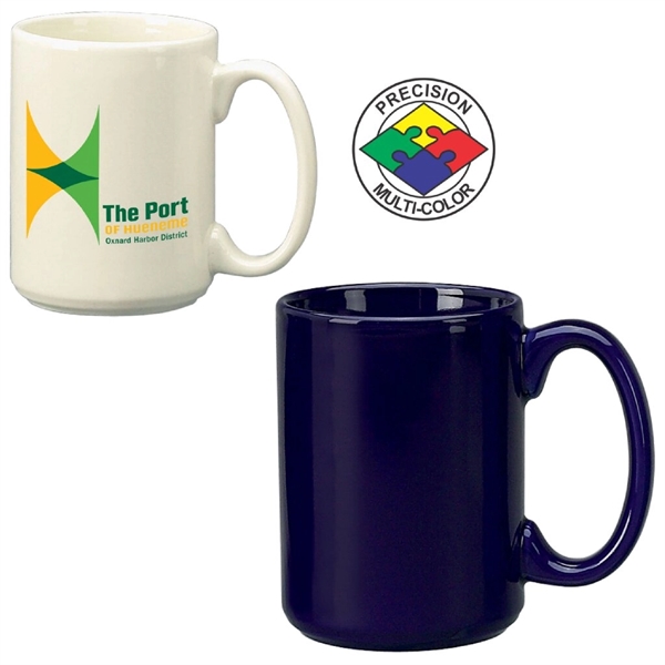 13oz Vitrified El Grande Mug. Available in white, natural, red, cobalt,... from ASI 80093 Pyrographics / Pyrographics Line