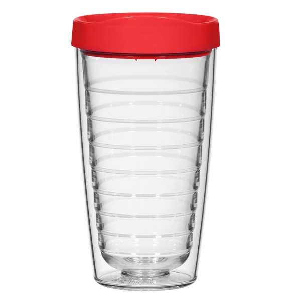 16 Oz. Hydro Double Wall Tumbler With Lid. Double Wall Construction... from ASI 61125 Hit Promotional Products / Hit®