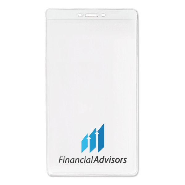 Event-size vinyl badge holders are perfect for displaying an oversized ticket... from ASI 79898 Promovision / PROMOVISION