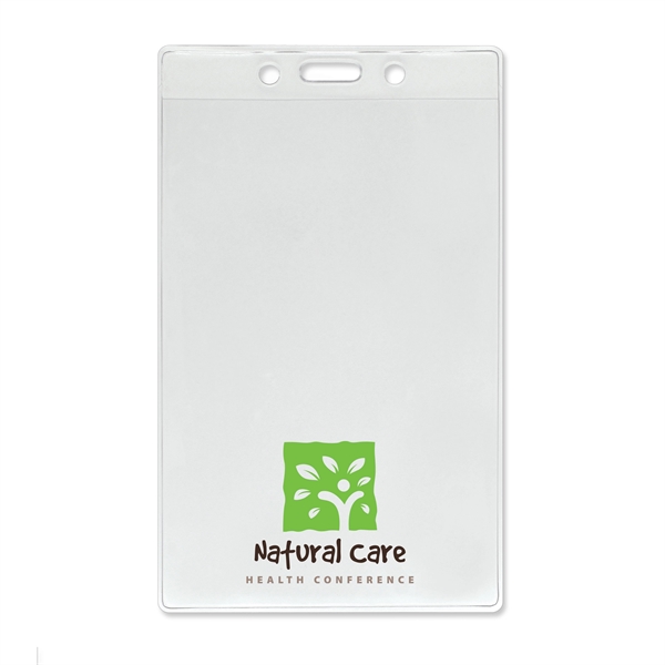 Extra large vinyl badge holders/credential holders made from a tear-resistant material... from ASI 79898 Promovision / PROMOVISION