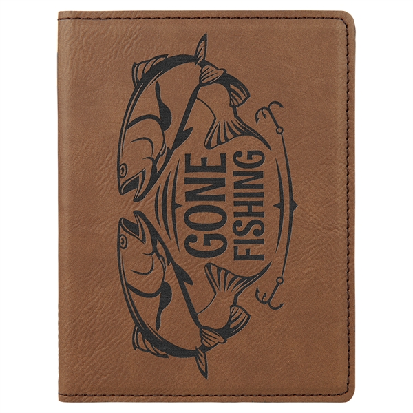 Leatherette passport holder with laser engraved decoration.... from ASI 99030 Zipline / Zipline®