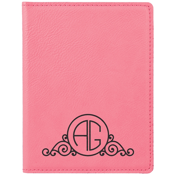 Leatherette passport holder with laser engraved decoration.... from ASI 99030 Zipline / Zipline®