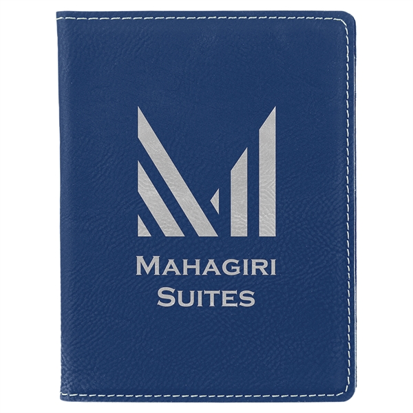 Leatherette passport holder with laser engraved decoration.... from ASI 99030 Zipline / Zipline®