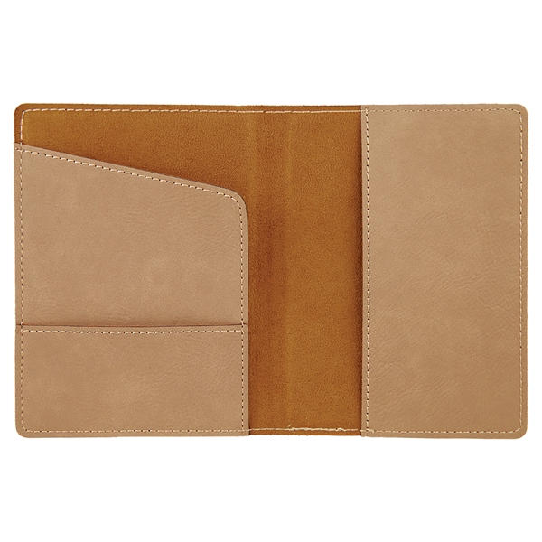 Leatherette passport holder with laser engraved decoration.... from ASI 99030 Zipline / Zipline®