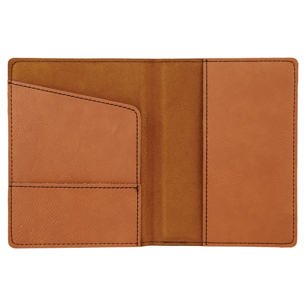 Leatherette passport holder with laser engraved decoration.... from ASI 99030 Zipline / Zipline®