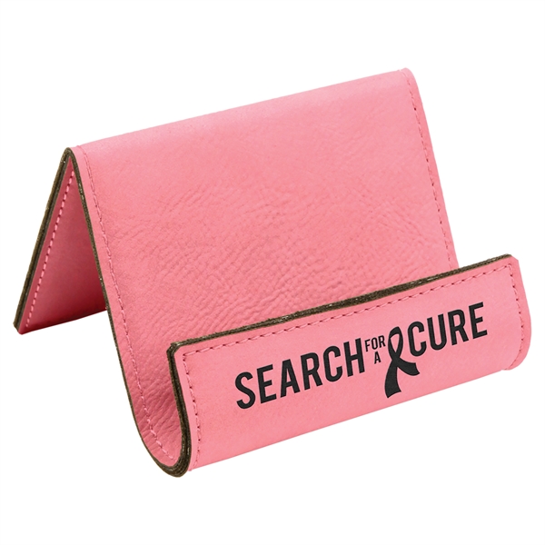 Leatherette easel for propping up mobile phones or tablets.... from ASI 99030 Zipline / Zipline®