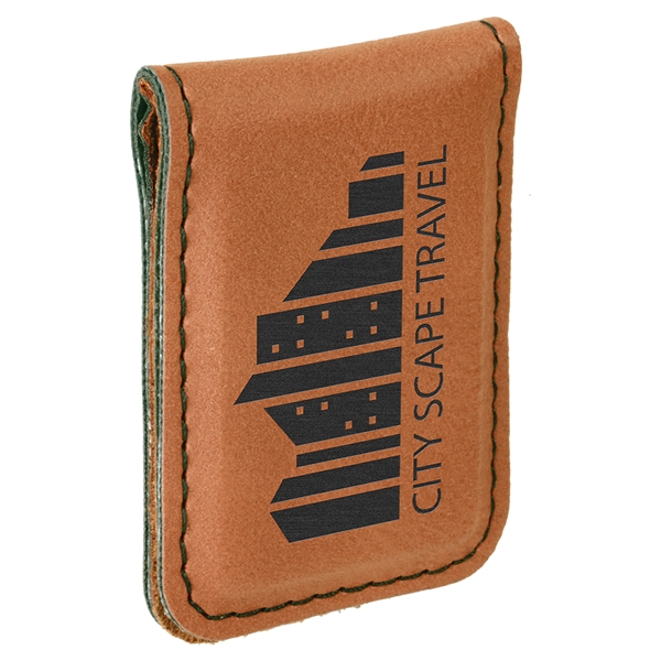 Money clip made of leatherette material that's water-resistant and easy to... from ASI 99030 Zipline / Zipline®
