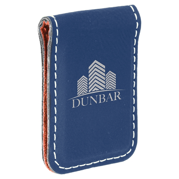 Money clip made of leatherette material that's water-resistant and easy to... from ASI 99030 Zipline / Zipline®