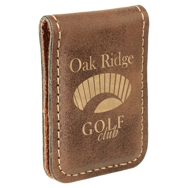 Money clip made of leatherette material that's water-resistant and easy to... from ASI 99030 Zipline / Zipline®