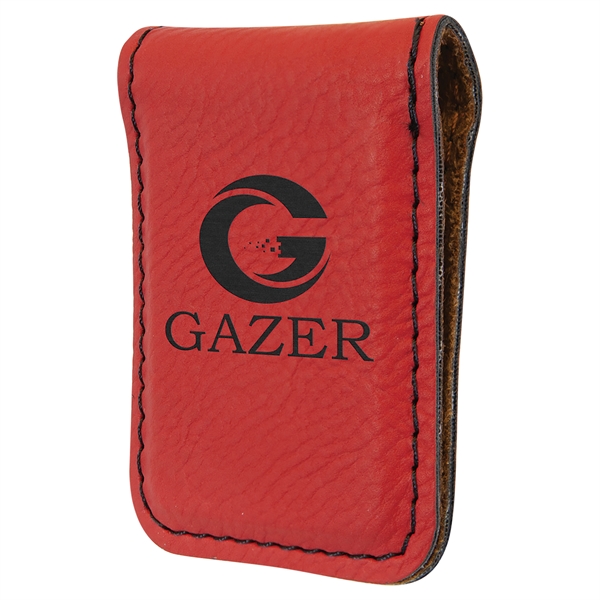 Money clip made of leatherette material that's water-resistant and easy to... from ASI 99030 Zipline / Zipline®