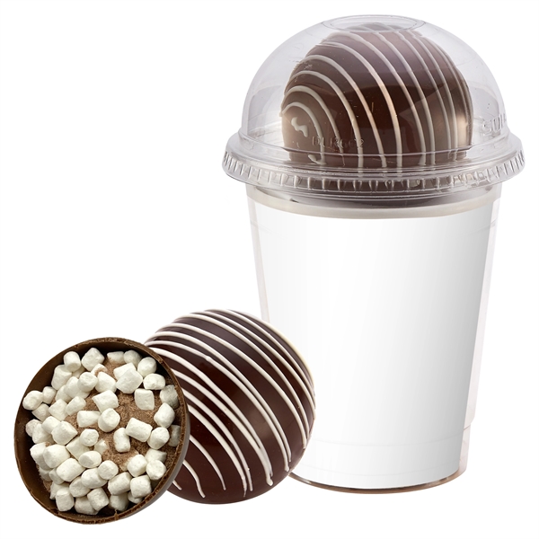 Mega dark chocolate bomb cup kit. Dark chocolate shell filled w/... from ASI 71685 Midnite Snax®