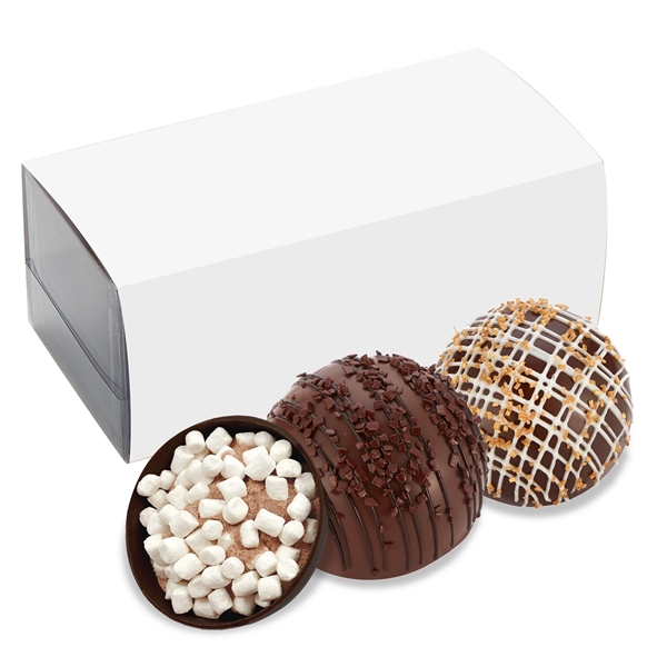 2 pack of mega hot chocolate bombs with sleeve. One milk... from ASI 71685 Midnite Snax®