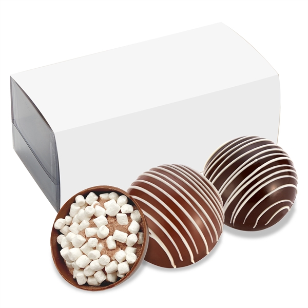 2 pack of mega hot chocolate bombs with sleeve. One milk... from ASI 71685 Midnite Snax®