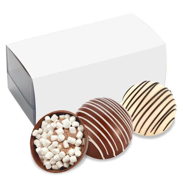 2 pack of mega hot chocolate bombs with sleeve. One milk... from ASI 71685 Midnite Snax®