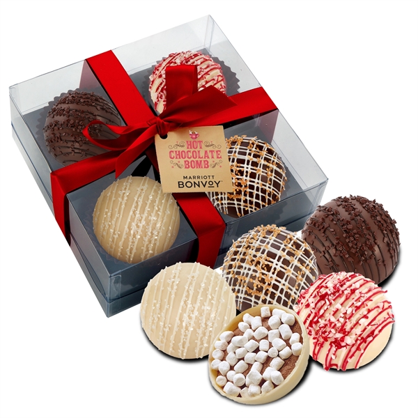 4 pack of mega hot chocolate bombs with hang tag. Deluxe... from ASI 71685 Midnite Snax®