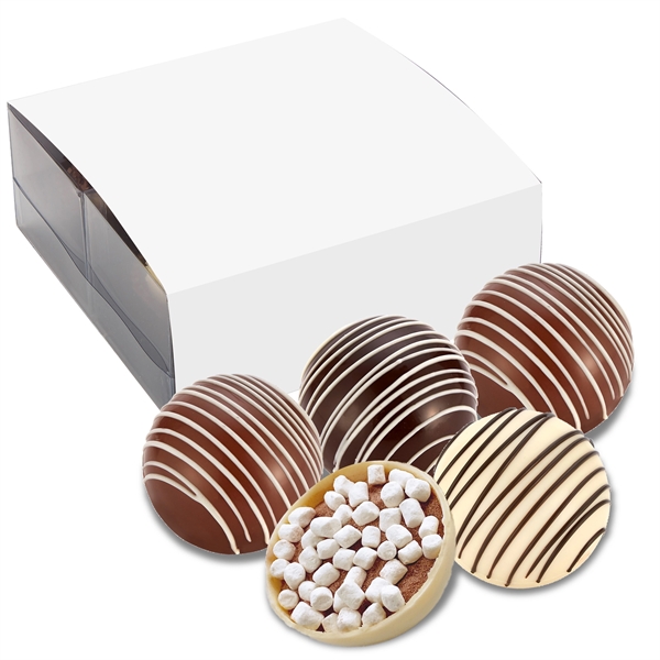 4 pack of mega hot chocolate bombs with sleeve. Two milk... from ASI 71685 Midnite Snax®