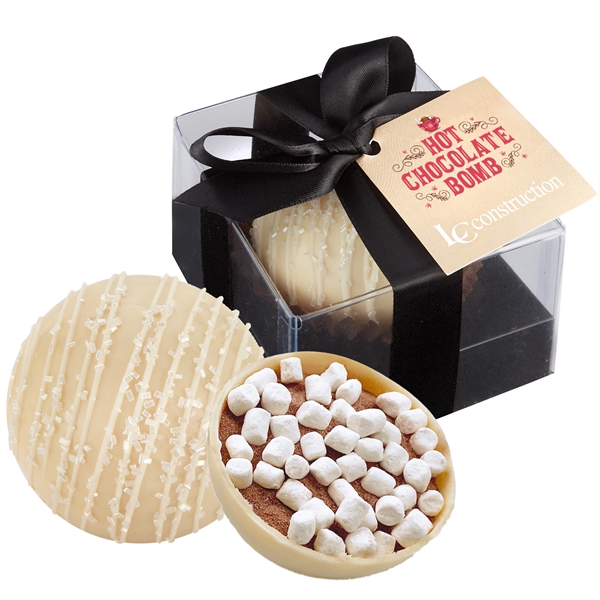 Mega white chocolate crystal bomb with hang tag.  Our bombs... from ASI 71685 Midnite Snax®