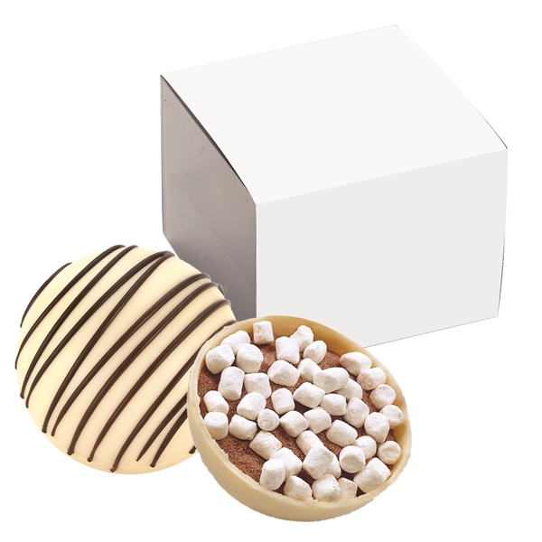 Mega white chocolate bomb w/sleeve. White chocolate shell filled w/ hot... from ASI 71685 Midnite Snax®