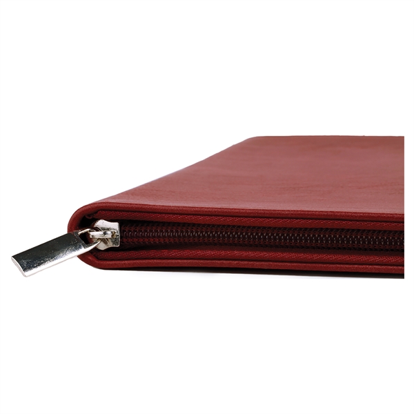 Leatherette portfolio with top, right and bottom zipper function, 9" x... from ASI 99030 Zipline / Zipline®