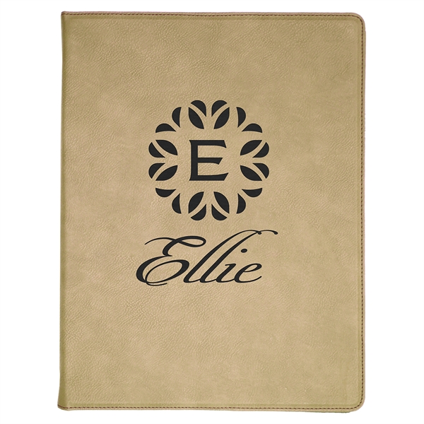 Leatherette portfolio with 9" x 12" writing pad and business card... from ASI 99030 Zipline / Zipline®
