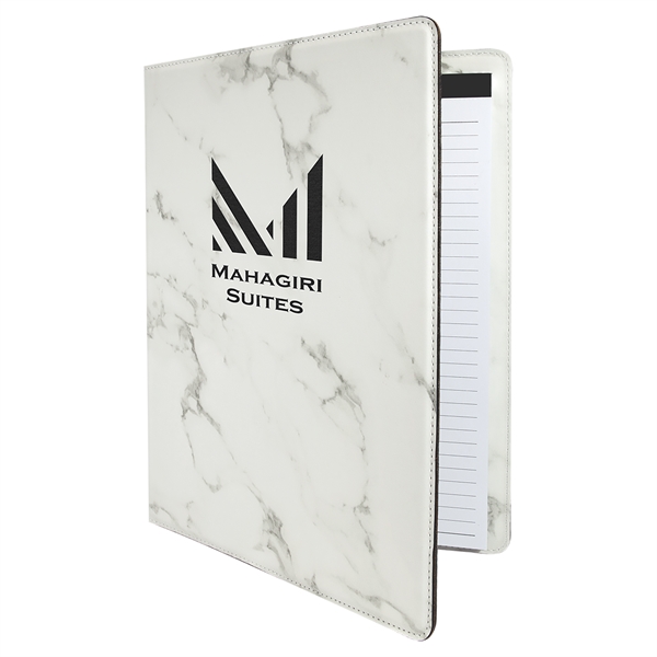 Leatherette portfolio with 9" x 12" writing pad and business card... from ASI 99030 Zipline / Zipline®