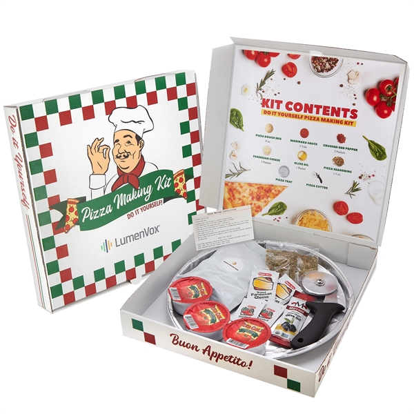 This traditional cheese pizza kit includes: pizza dough mix, sauce, cheese,... from ASI 71685 Midnite Snax®