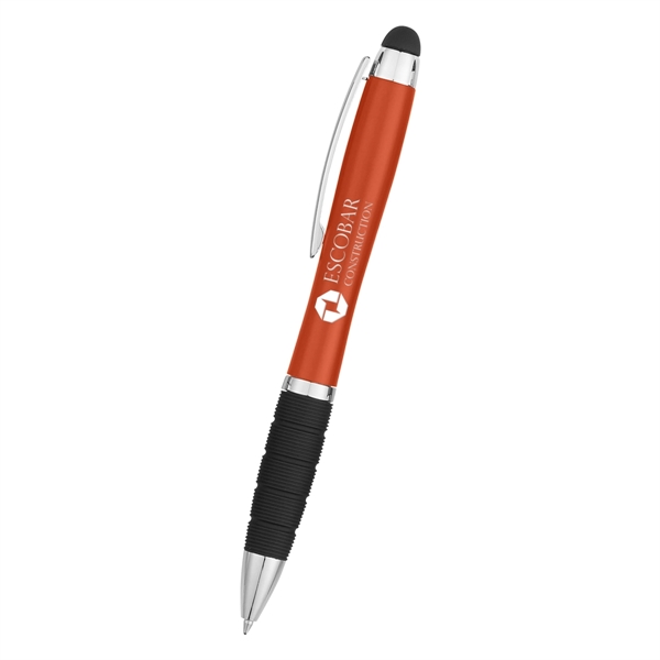 Twist-action pen with a light, stylus, and rubber grip for better... from ASI 61125 Hit Promotional Products / Hit®