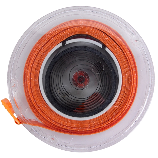 Clear tape measure with 5' push button retractable plastic tape that... from ASI 61125 Hit Promotional Products / Hit®