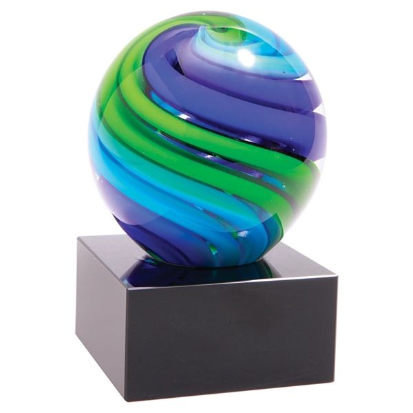 5" engraved glass sphere award.... from ASI 92531 Unique Custom Products / UCP