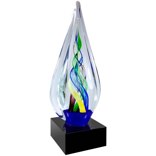 10.75" engraved glass infinity twist award.... from ASI 92531 Unique Custom Products / UCP