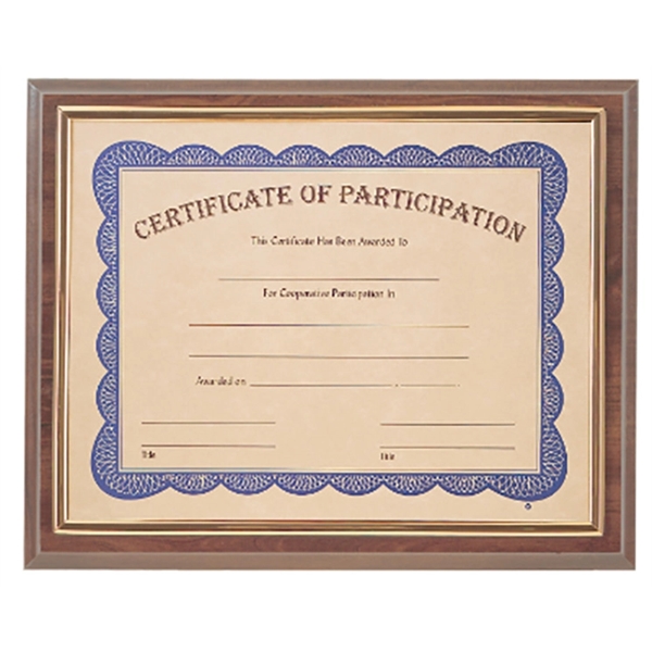 13" x 10.5" cherrywood finish certificate holder.... from ASI 92531 Unique Custom Products / UCP