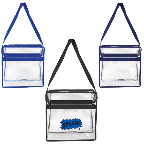 Clear crossbody stadium tote with zippered closure.... from ASI 34800 Alstar Creations