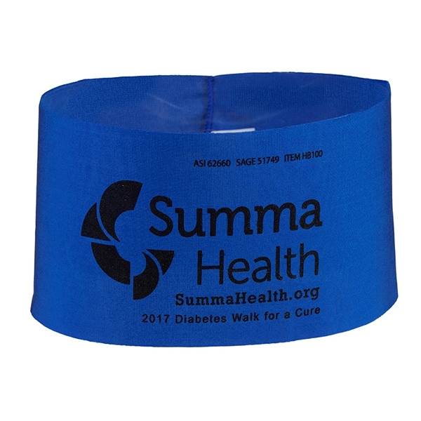 9 7/8" x 4" polyester unisex sports headband.... from ASI 62660 Innovation Line