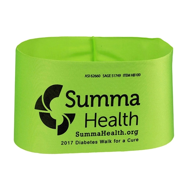 9 7/8" x 4" unisex polyester headband.... from ASI 62660 Innovation Line