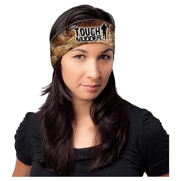 9 7/8" x 4" polyester unisex sports headband.... from ASI 62660 Innovation Line