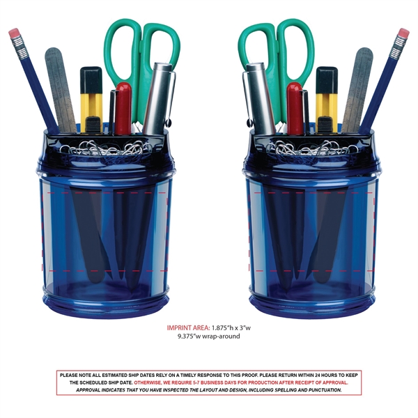 Desk caddy  holds ample supply of essentials.... from ASI 80060 VisionUSA