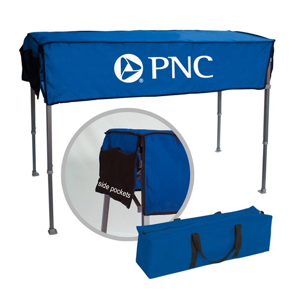 61" x 22" polyester trade show table with retractable aluminum frame... from ASI 76730 Peerless Umbrella Co Inc