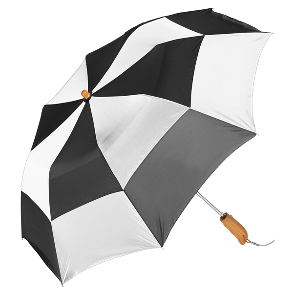 Vented folding umbrella with automatic opening, 43" arc, fiberglass ribs, ergonomically... from ASI 76730 Peerless Umbrella Co Inc / Threads By Peerless