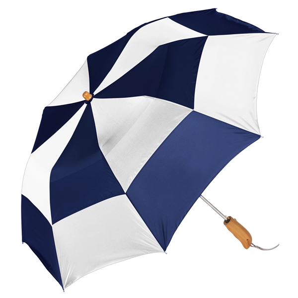 Vented folding umbrella with automatic opening, 43" arc, fiberglass ribs, ergonomically... from ASI 76730 Peerless Umbrella Co Inc / Threads By Peerless