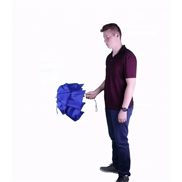 Vented folding umbrella with automatic opening, 43" arc, fiberglass ribs, ergonomically... from ASI 76730 Peerless Umbrella Co Inc