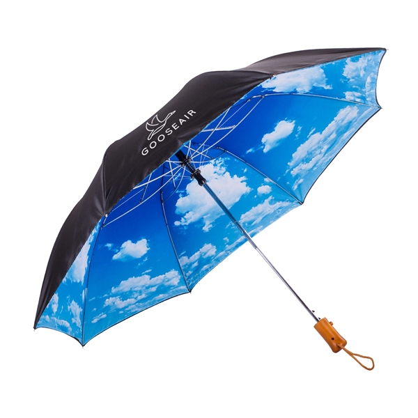 Folding umbrella with automatic opening, 43" arc, PU coated double sided... from ASI 76730 Peerless Umbrella Co Inc / Threads By Peerless