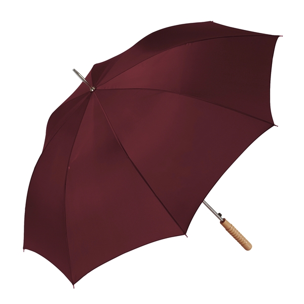 Stick-style umbrella with a steel shaft, 48" arc, automatic opening, heavy... from ASI 76730 Peerless Umbrella Co Inc