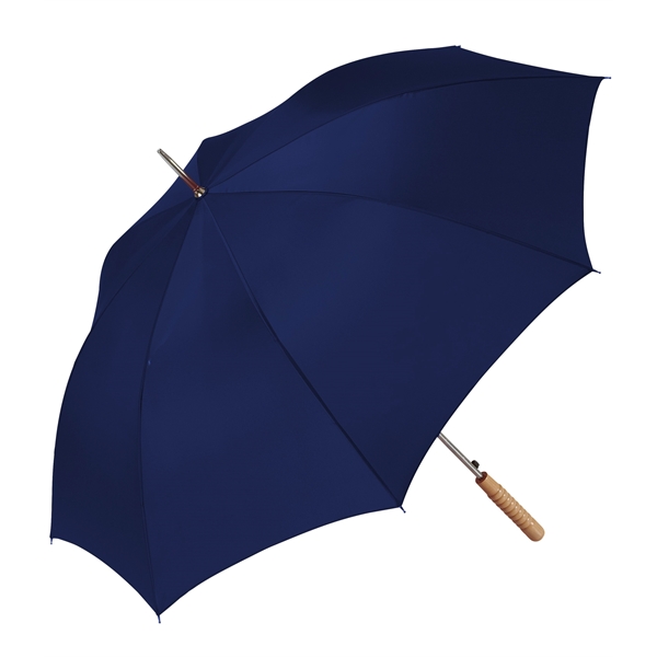 Stick-style umbrella with a steel shaft, 48" arc, automatic opening, heavy... from ASI 76730 Peerless Umbrella Co Inc