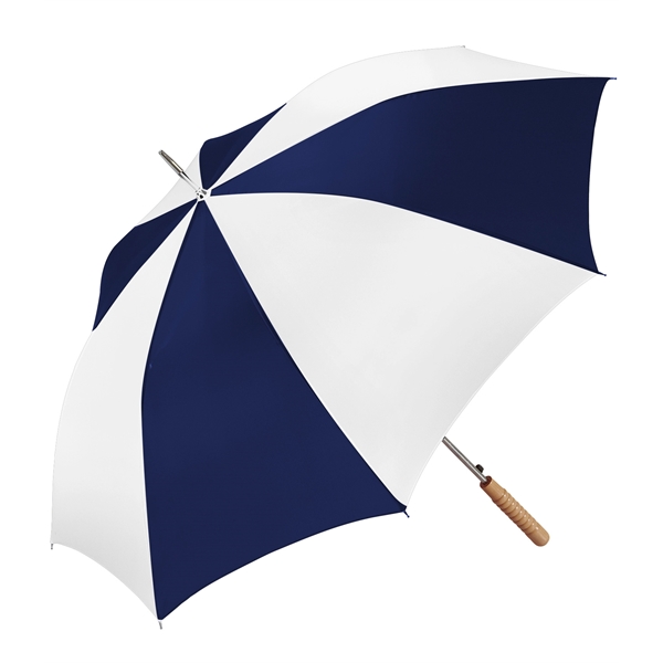 Stick-style umbrella with a steel shaft, 48" arc, automatic opening, heavy... from ASI 76730 Peerless Umbrella Co Inc